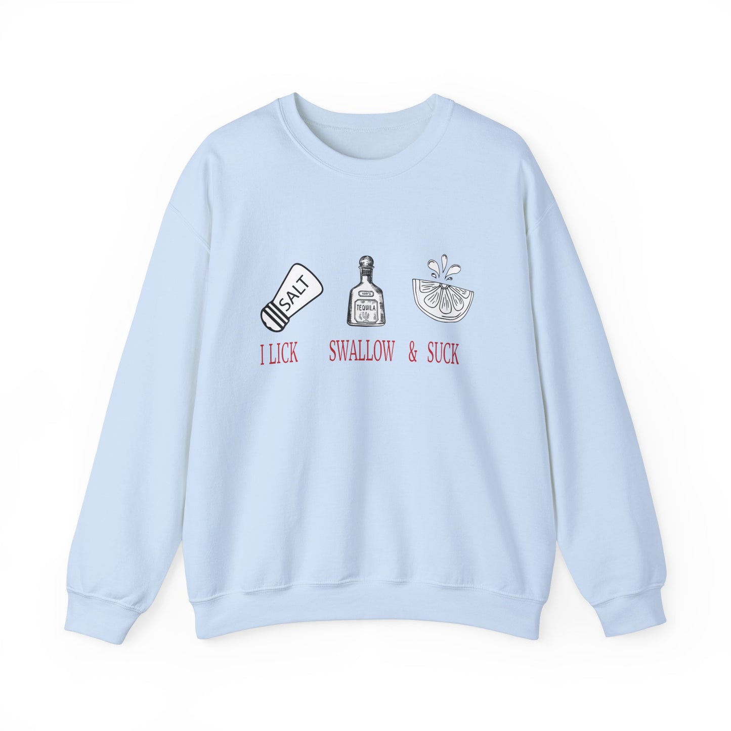 Woman loves tequila Crewneck Sweatshirt