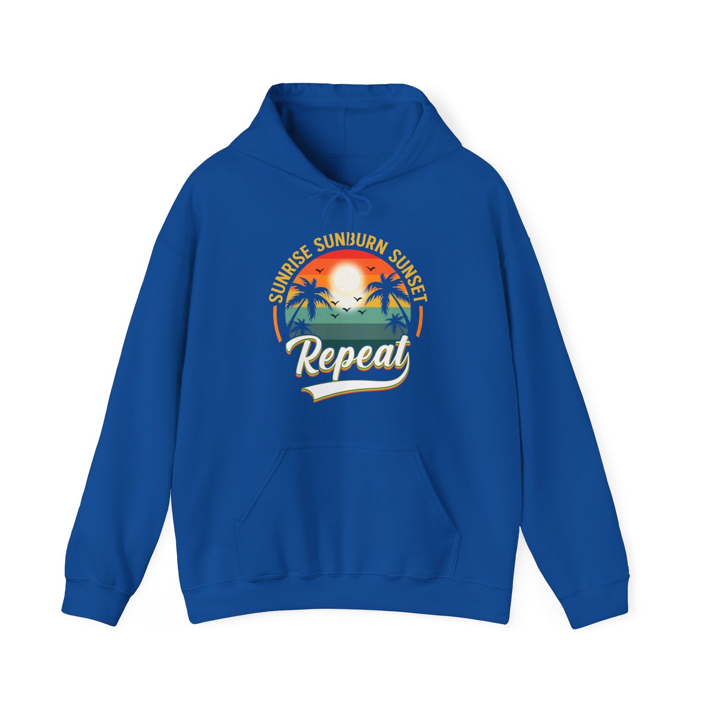 Sunrise sunburn sunset repeat vintage Hoodie