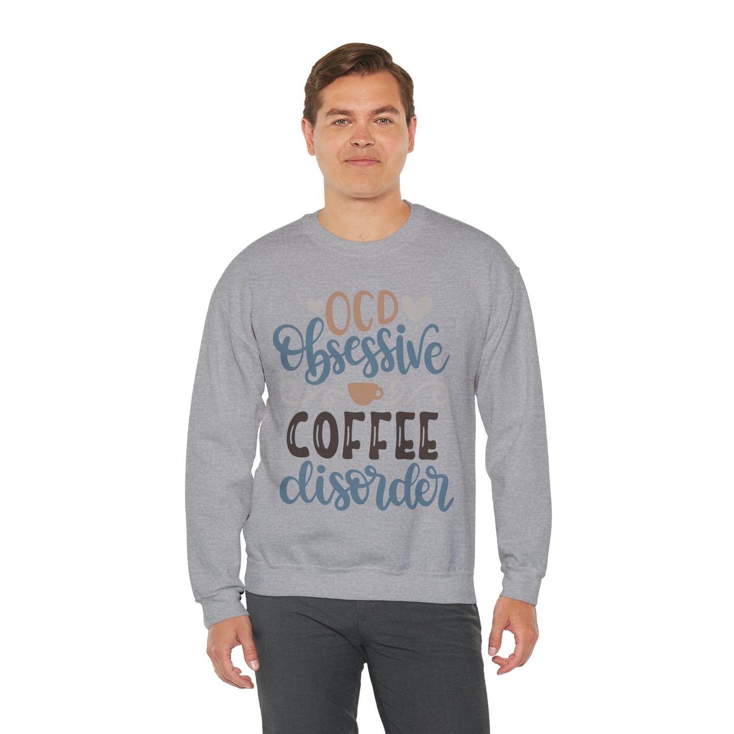 OCD_Obessive_coffee_disorder Crewneck Sweatshirt