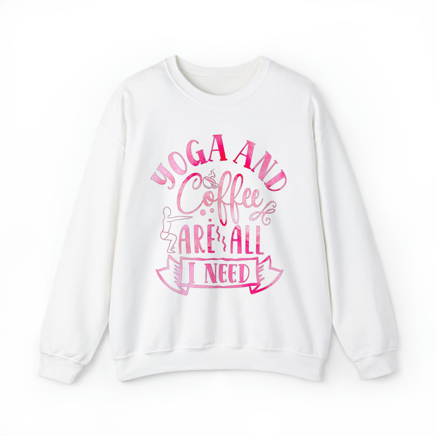 Yoga And Coffee Are All I Need Crewneck Sweatshirt