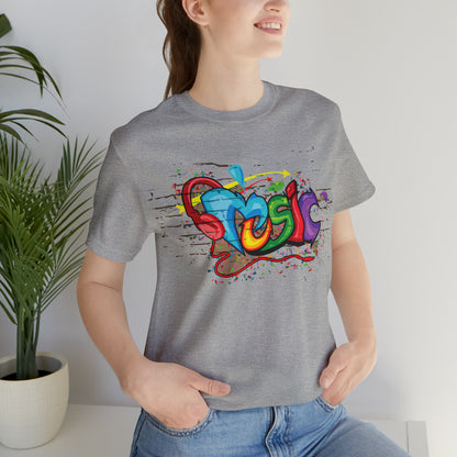 Music colorful graffiti T-Shirt