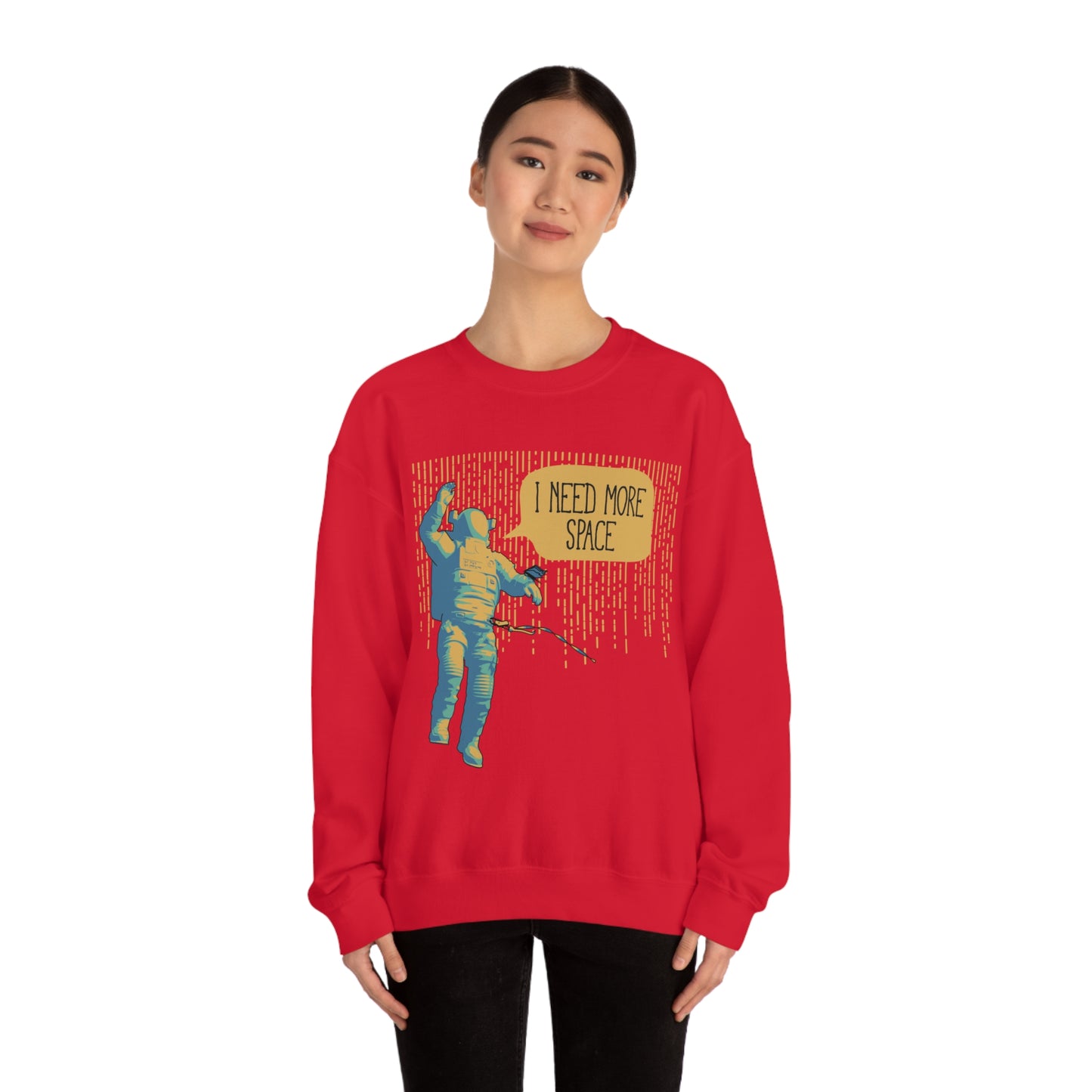 I need more_Space Crewneck Sweatshirt