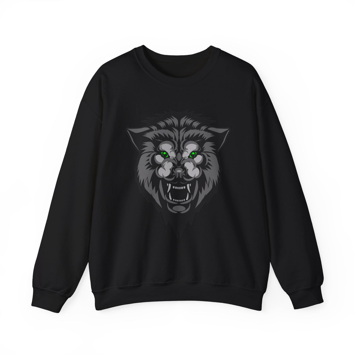 Green eyes wolf Crewneck Sweatshirt