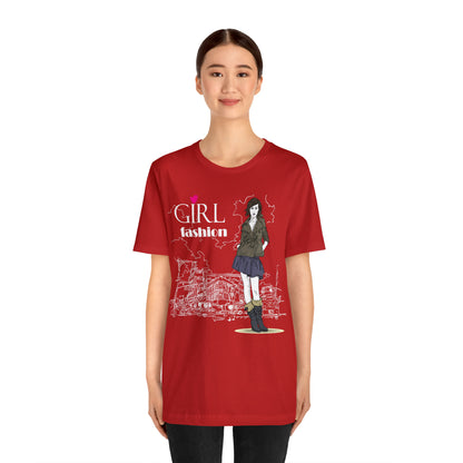 Girl with fashion T-Shirt