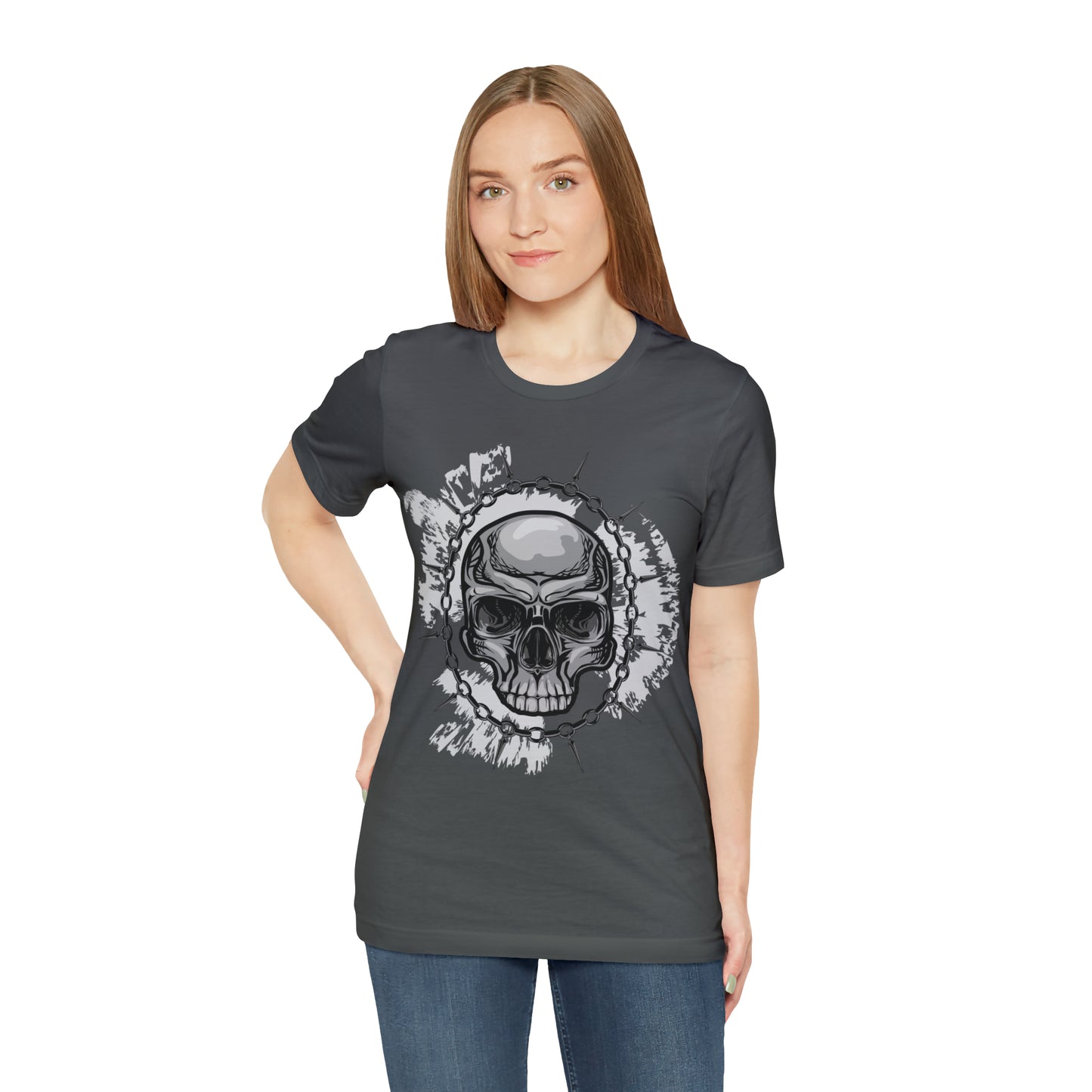 Skull Chain Splatter T-Shirt