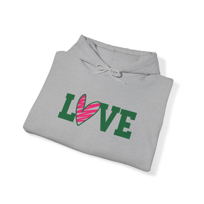 Love stripped heart Hoodie