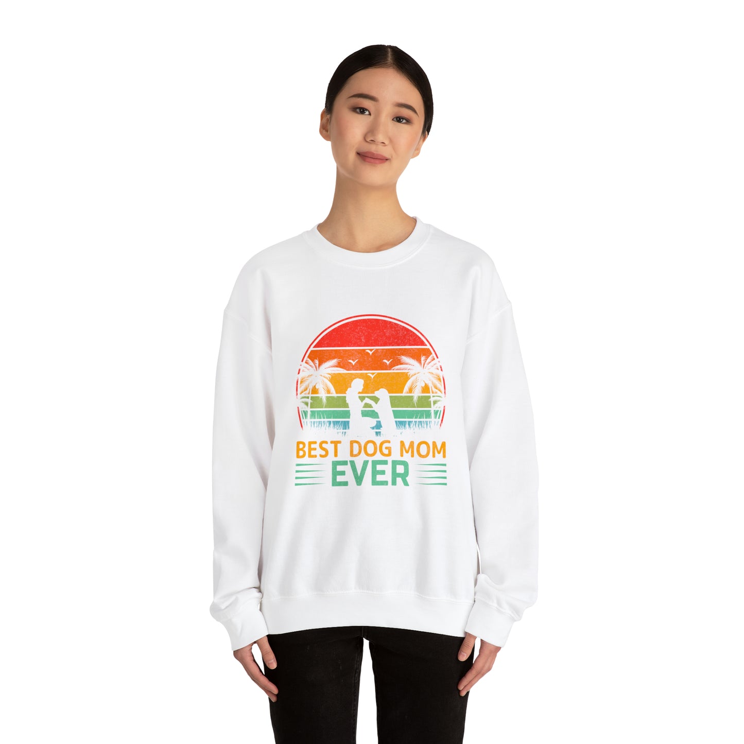 Best dog mom ever Crewneck Sweatshirt