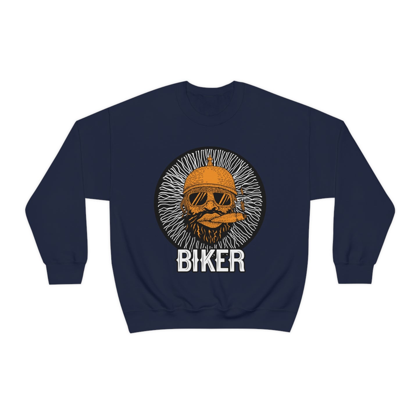 Cool Biker Crewneck Sweatshirt