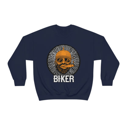 Cool Biker Crewneck Sweatshirt