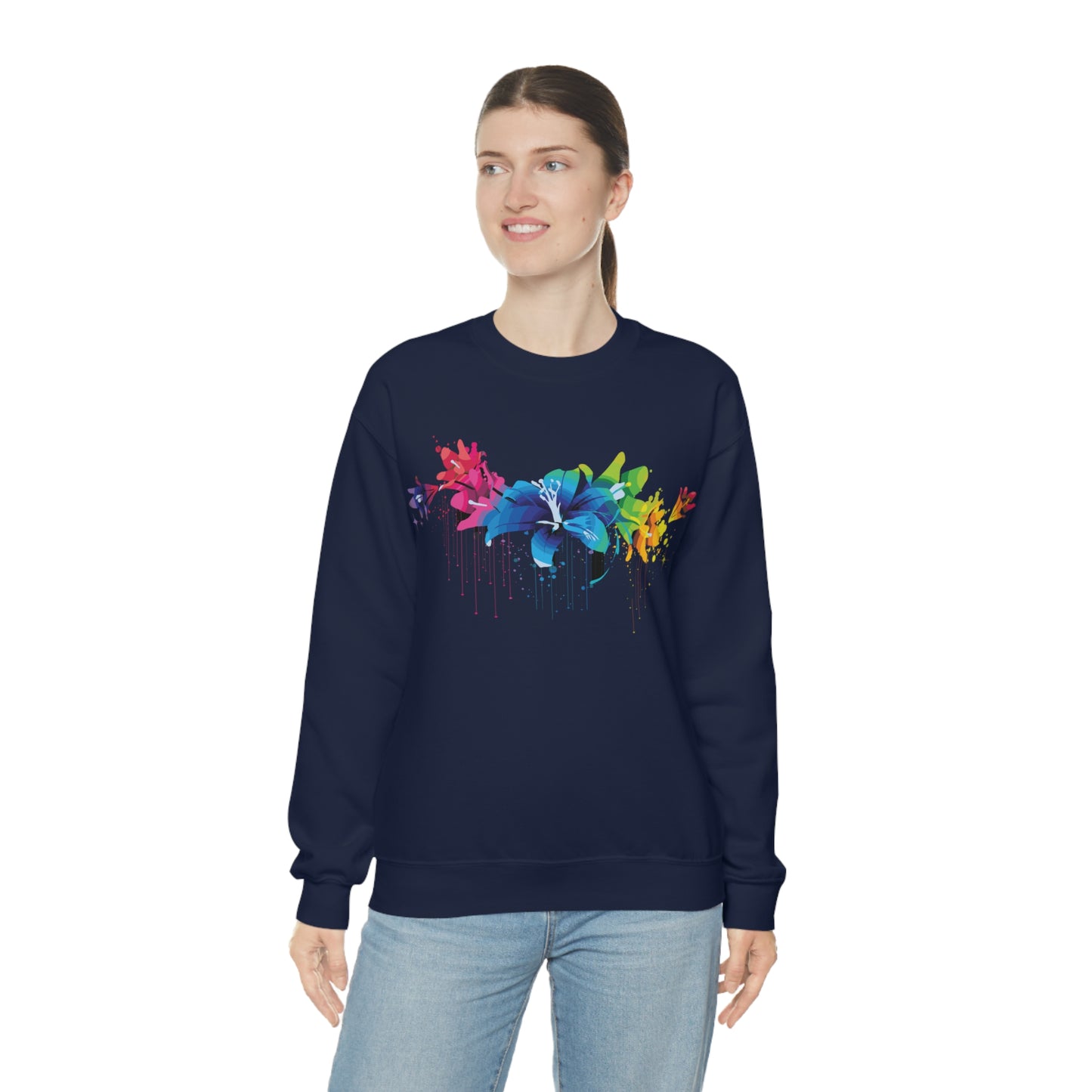 Beautiful colorful flowers Crewneck Sweatshirt