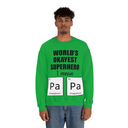 World Okayest Superhero Crewneck Sweatshirt