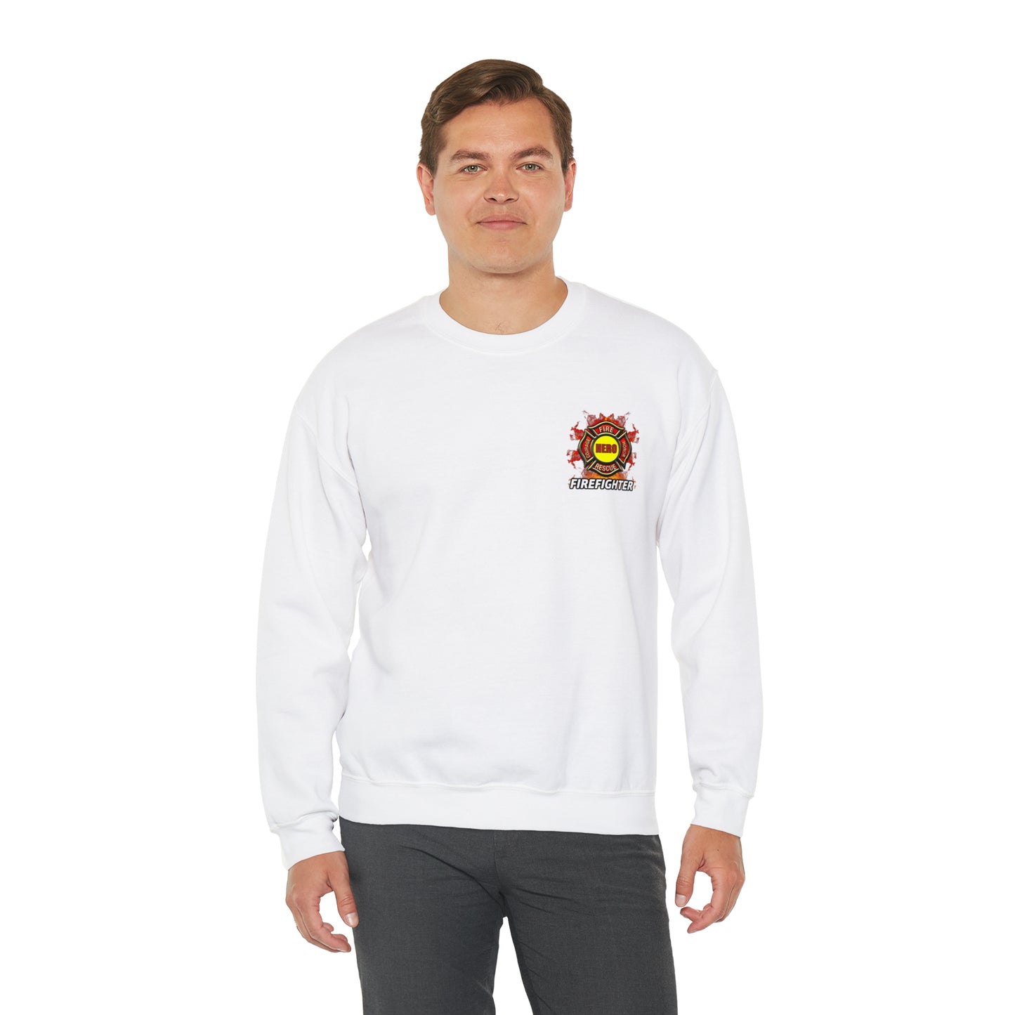 Fire fighter Hero Crewneck Sweatshirt