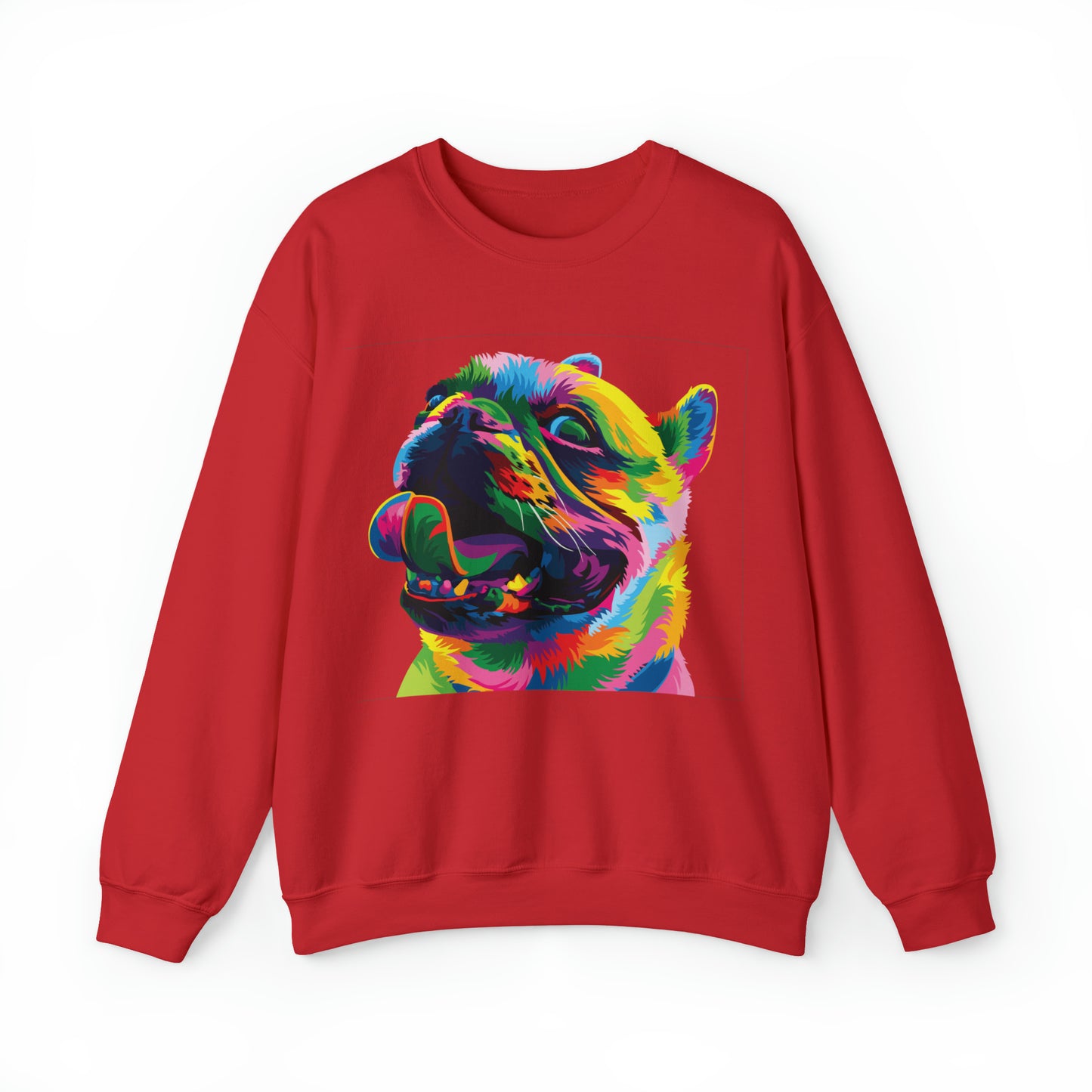 Colorful Dog Crewneck Sweatshirt