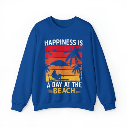 Happiness is at the beach Vintage Crewneck Sweatshirt