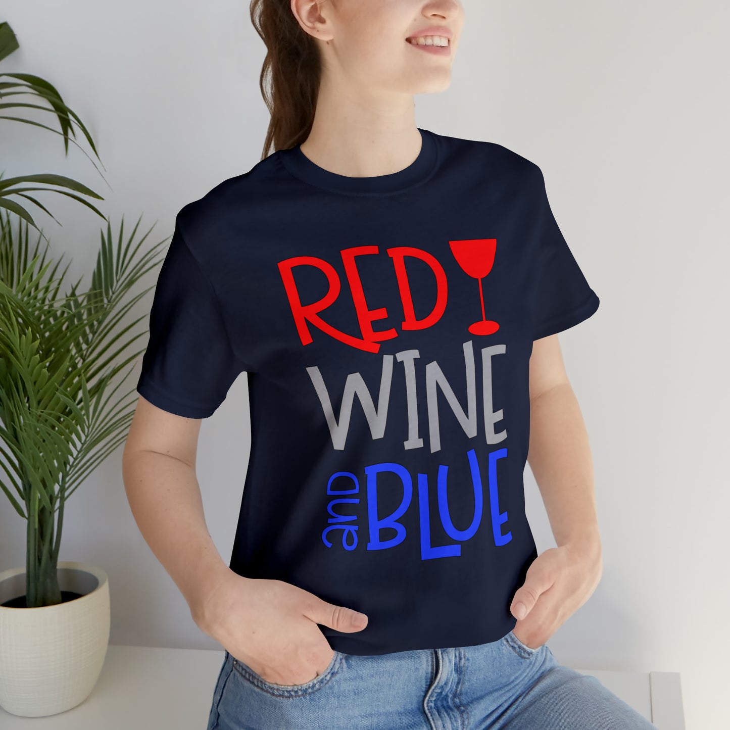 Red Wine Blue T-Shirt