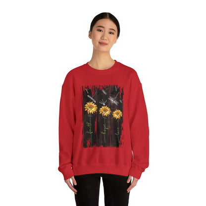 Sunflowers Faith hope love Crewneck Sweatshirt