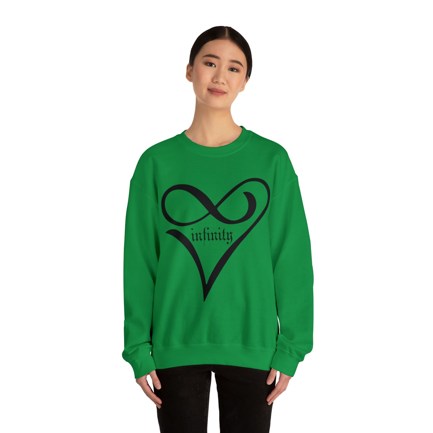 Infinity Heart symbol Crewneck Sweatshirt