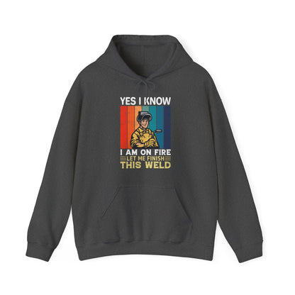 I know I'm on fire vintage Hoodie