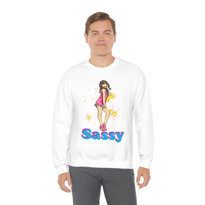 Sassy_girl Crewneck Sweatshirt