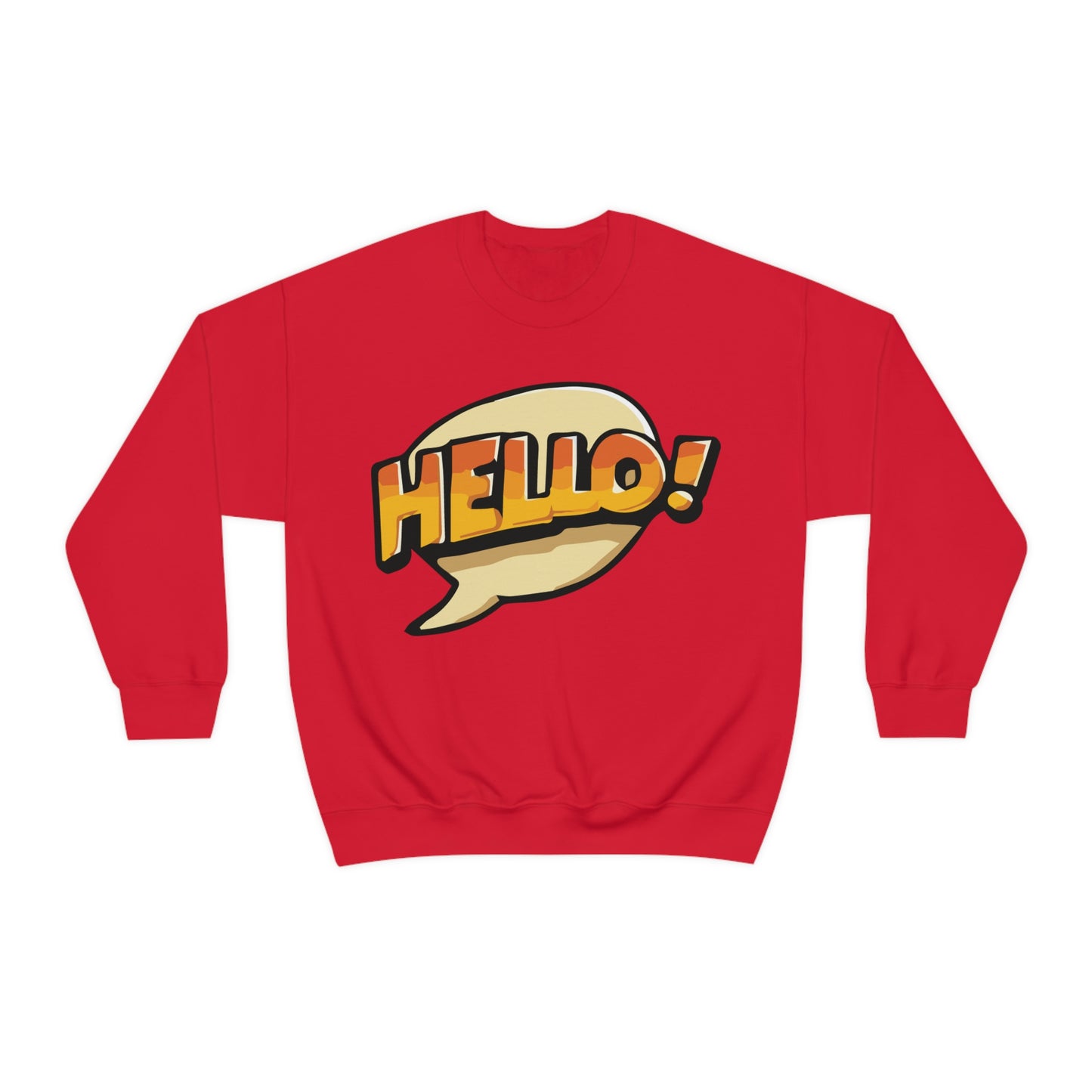 Hello! colorful Crewneck Sweatshirt