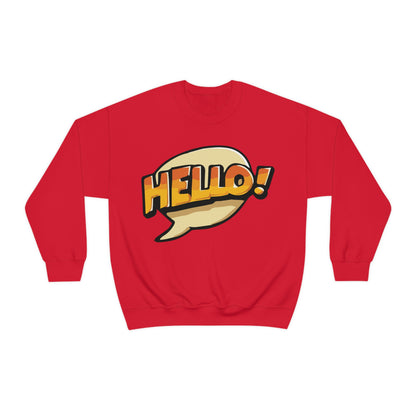 Hello! colorful Crewneck Sweatshirt