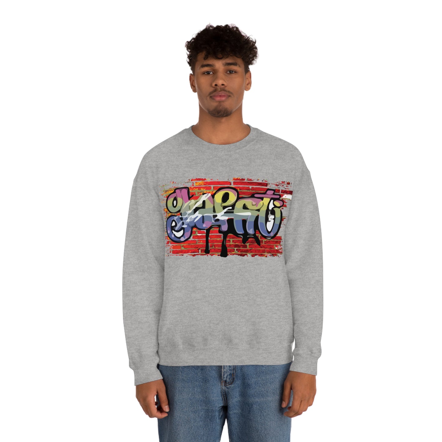 Graffiti on a wall Crewneck Sweatshirt