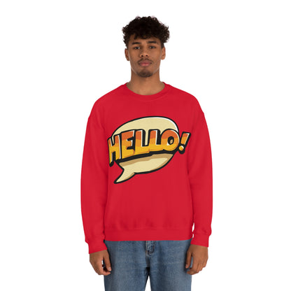 Hello! colorful Crewneck Sweatshirt