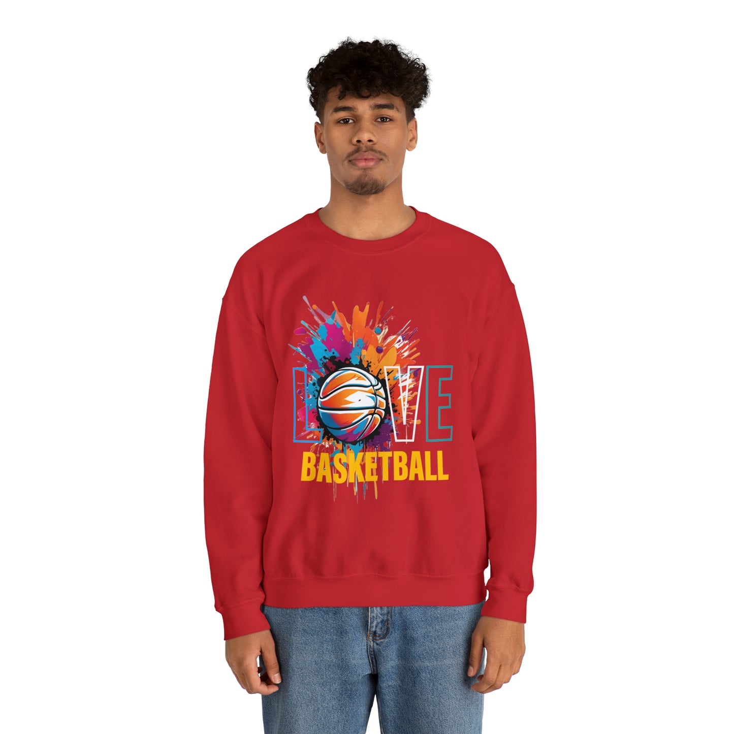 Love basketball Crewneck Sweatshirt