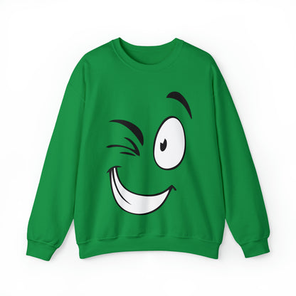 Winked eye face Crewneck Sweatshirt