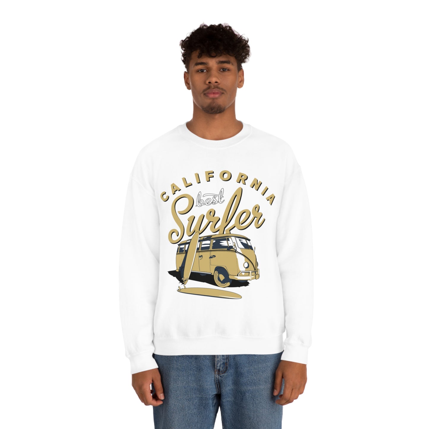 California-Best surfer Crewneck Sweatshirt