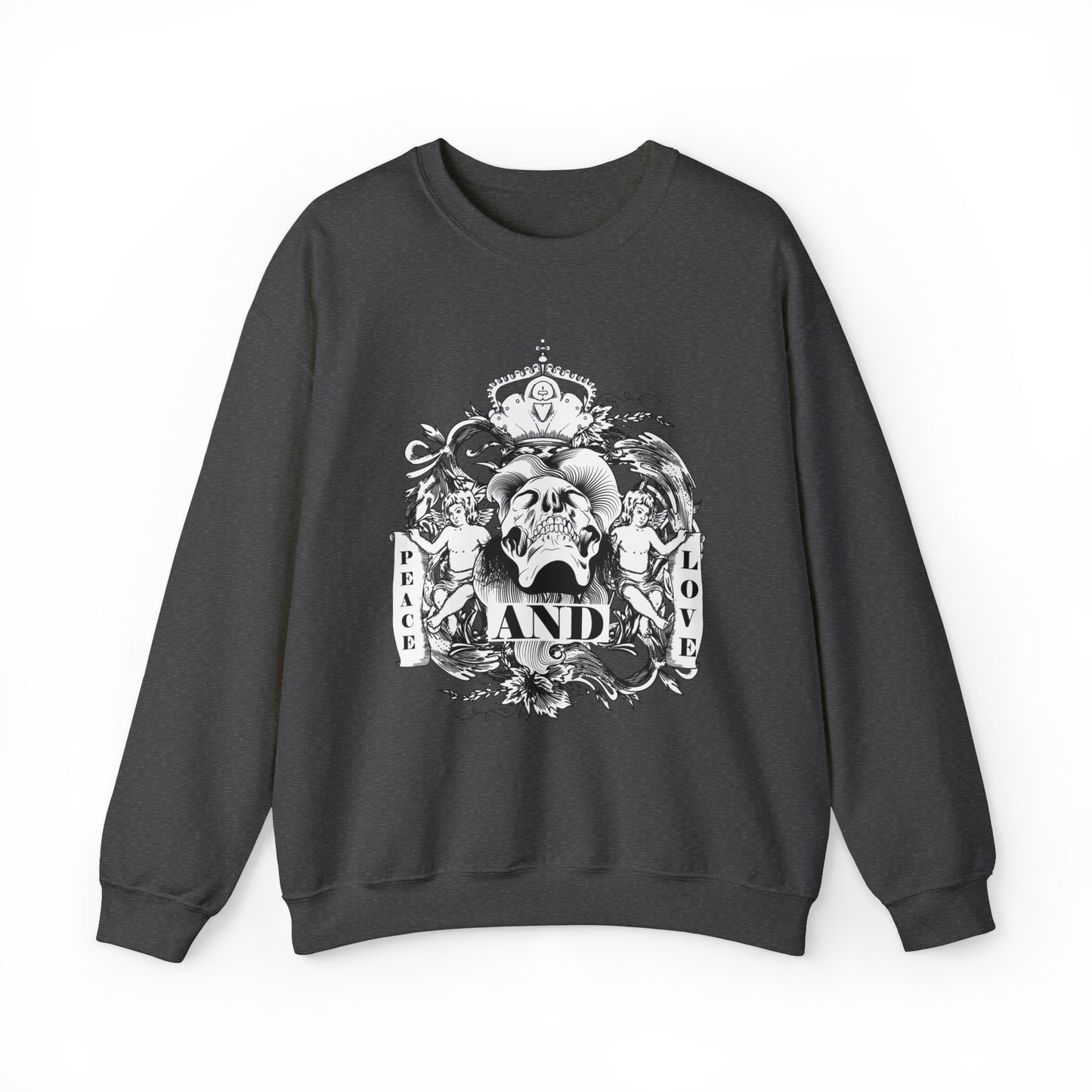 Peace and Love Demon to Angels Crewneck Sweatshirt