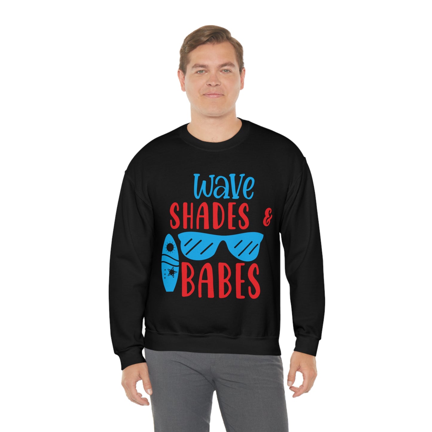 Wave Shades and Babes Crewneck Sweatshirt