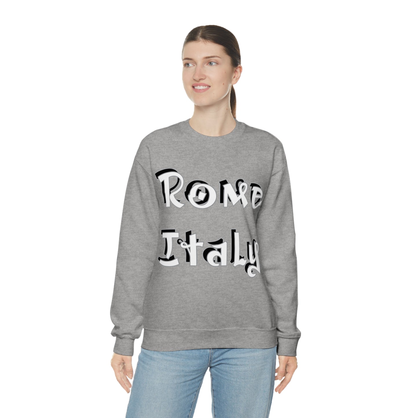 Rome Italy Graffiti Crewneck Sweatshirt