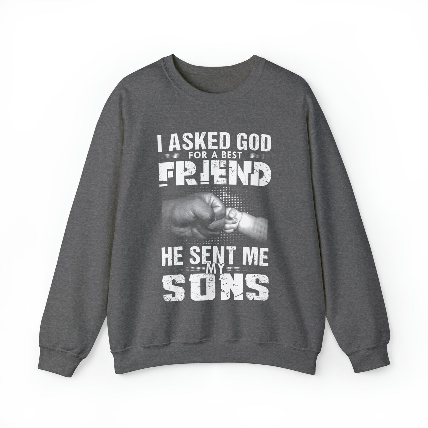 Best friends my sons Crewneck Sweatshirt