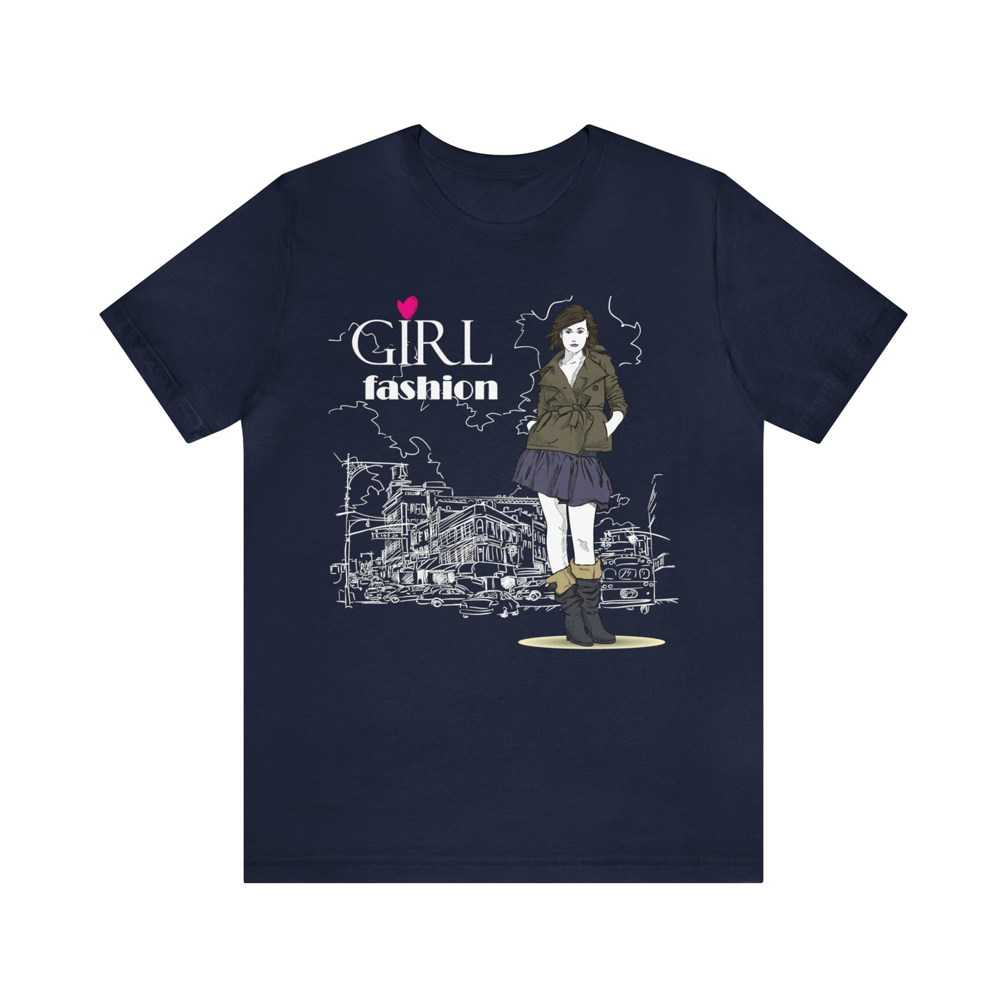 Girl with fashion T-Shirt