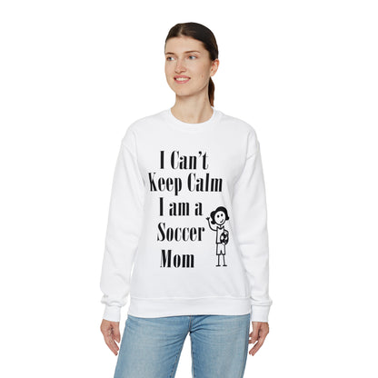 I can't keep calm I'm a soccer mom Crewneck Sweatshirt