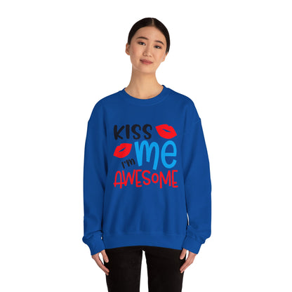 Kiss Me I'm Awesome Crewneck Sweatshirt