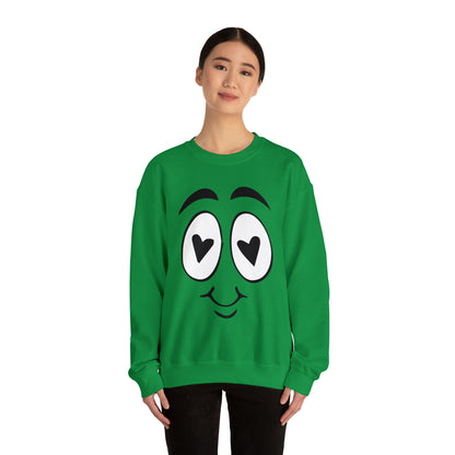 In Love face Crewneck Sweatshirt