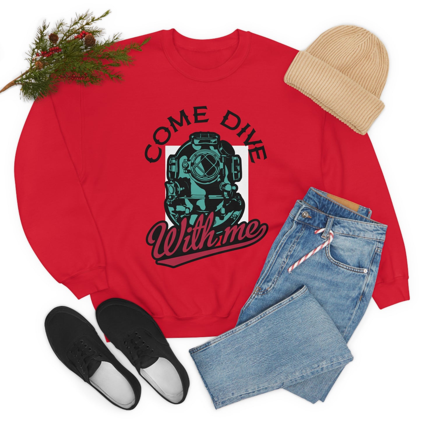 Come dive with me Crewneck Sweatshirt