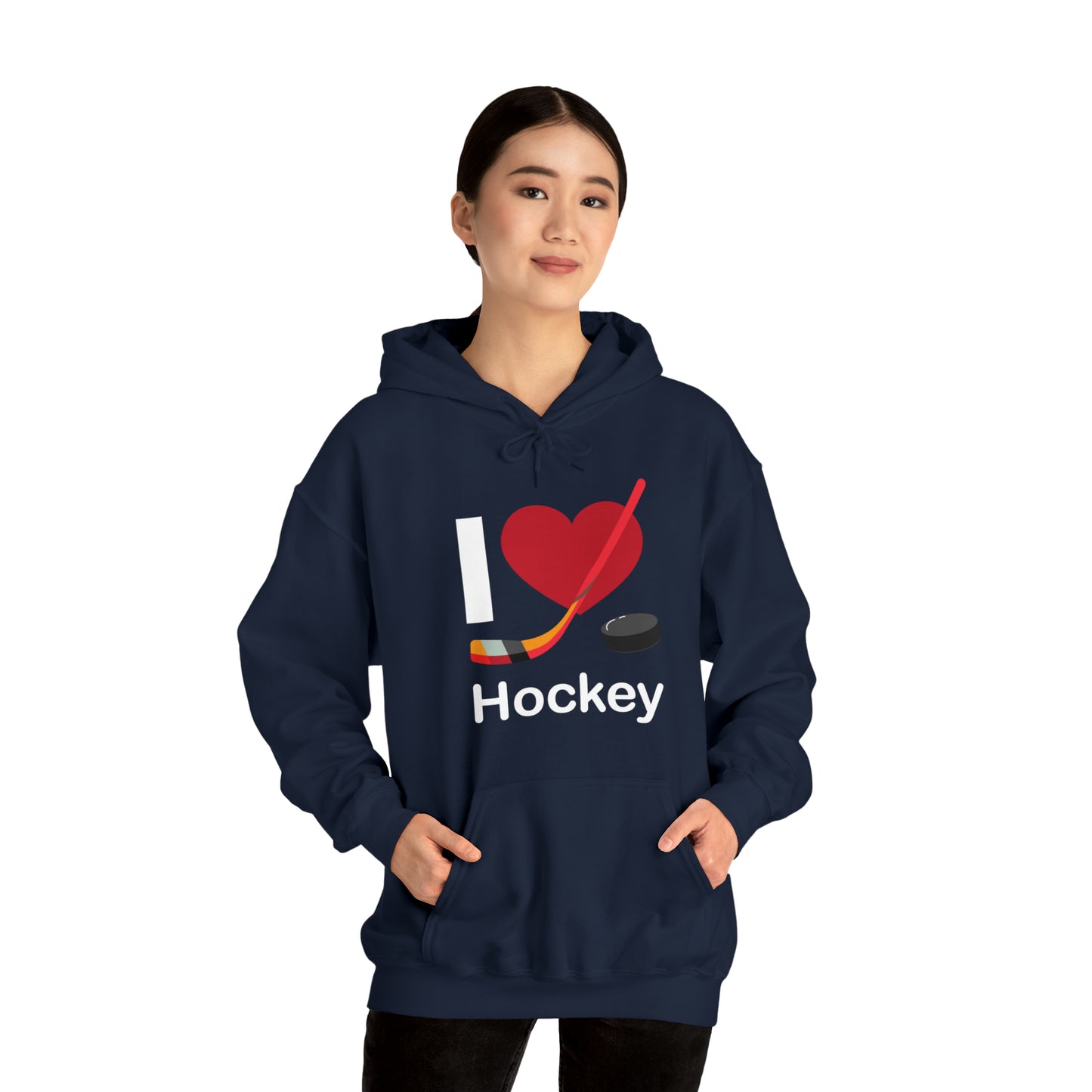 I love hockey Hoodie