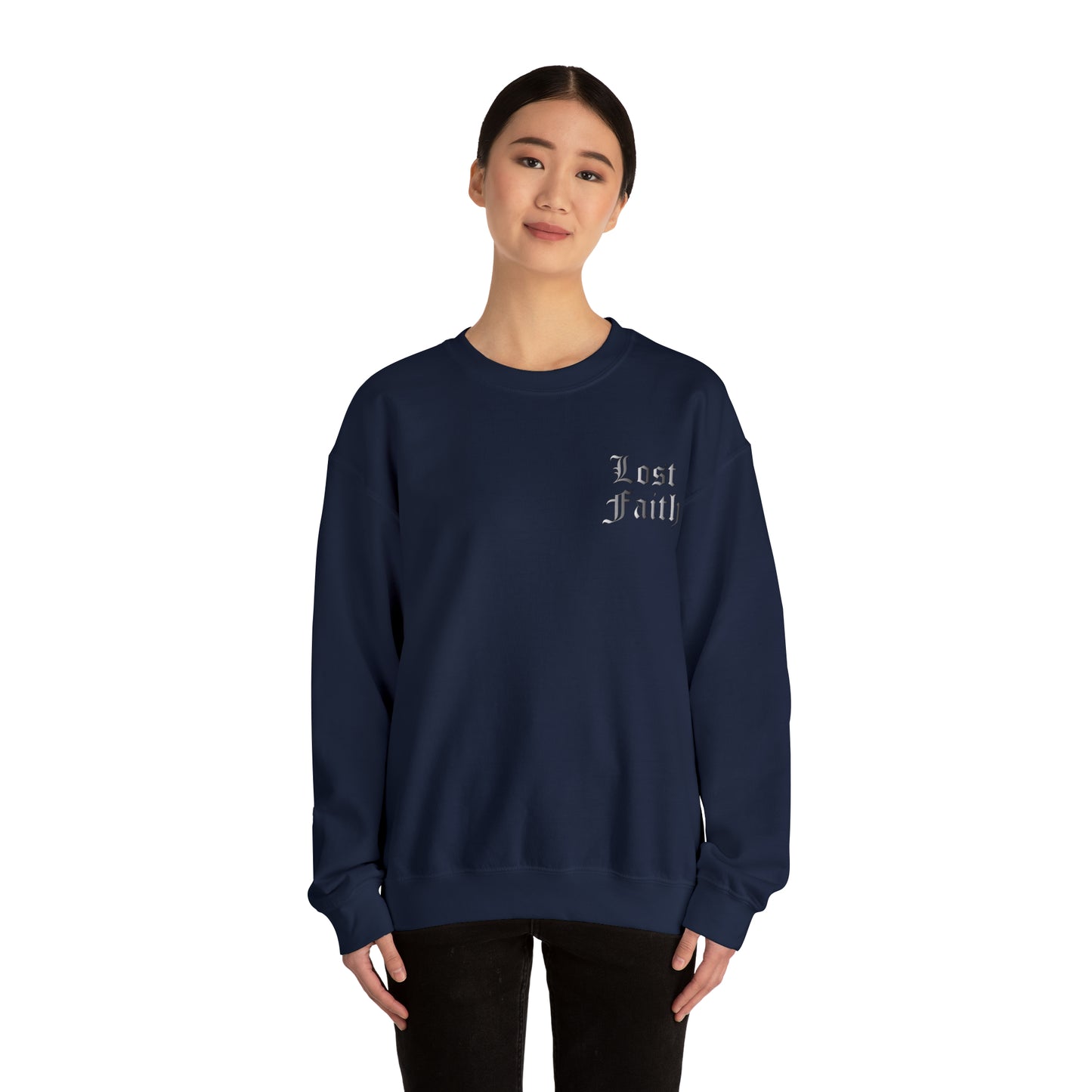 Lost faith tattoo Front and back Crewneck Sweatshirt