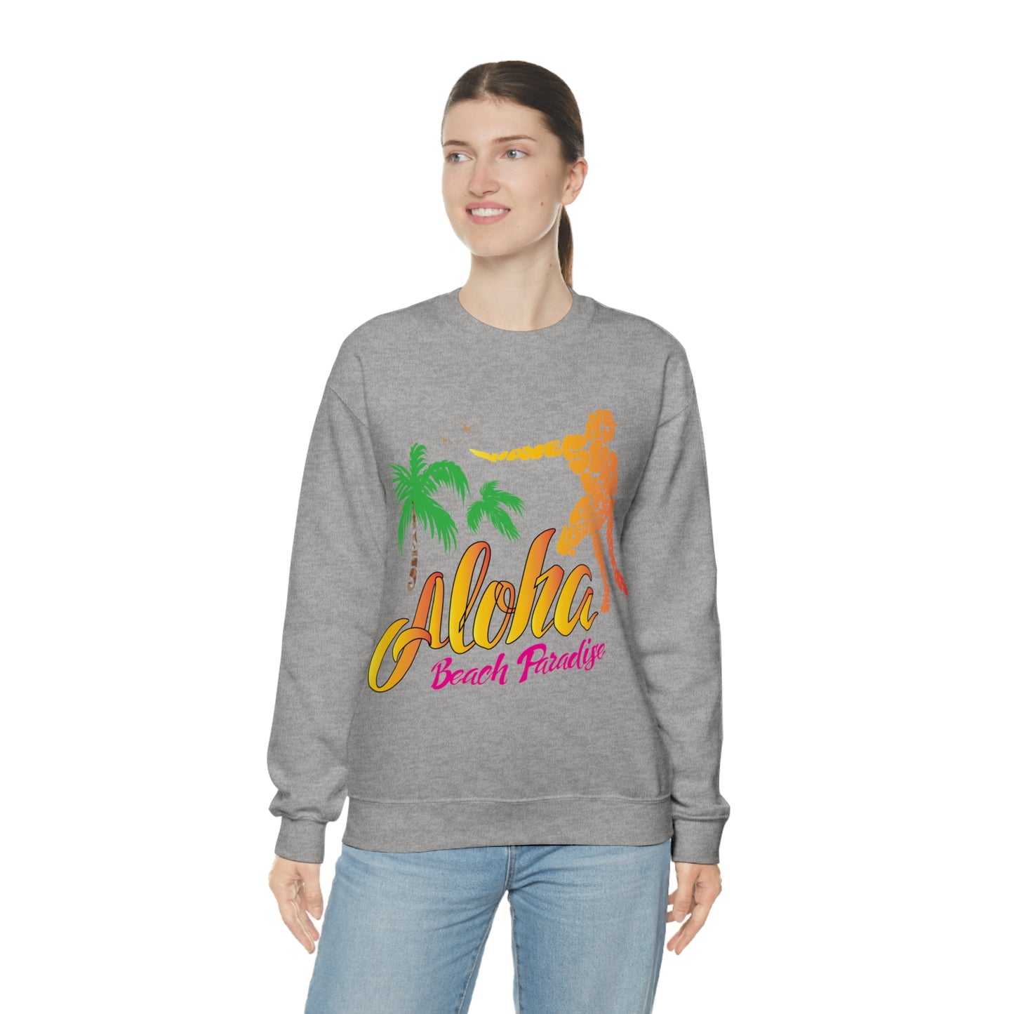 Aloha Beach Paradise Crewneck Sweatshirt