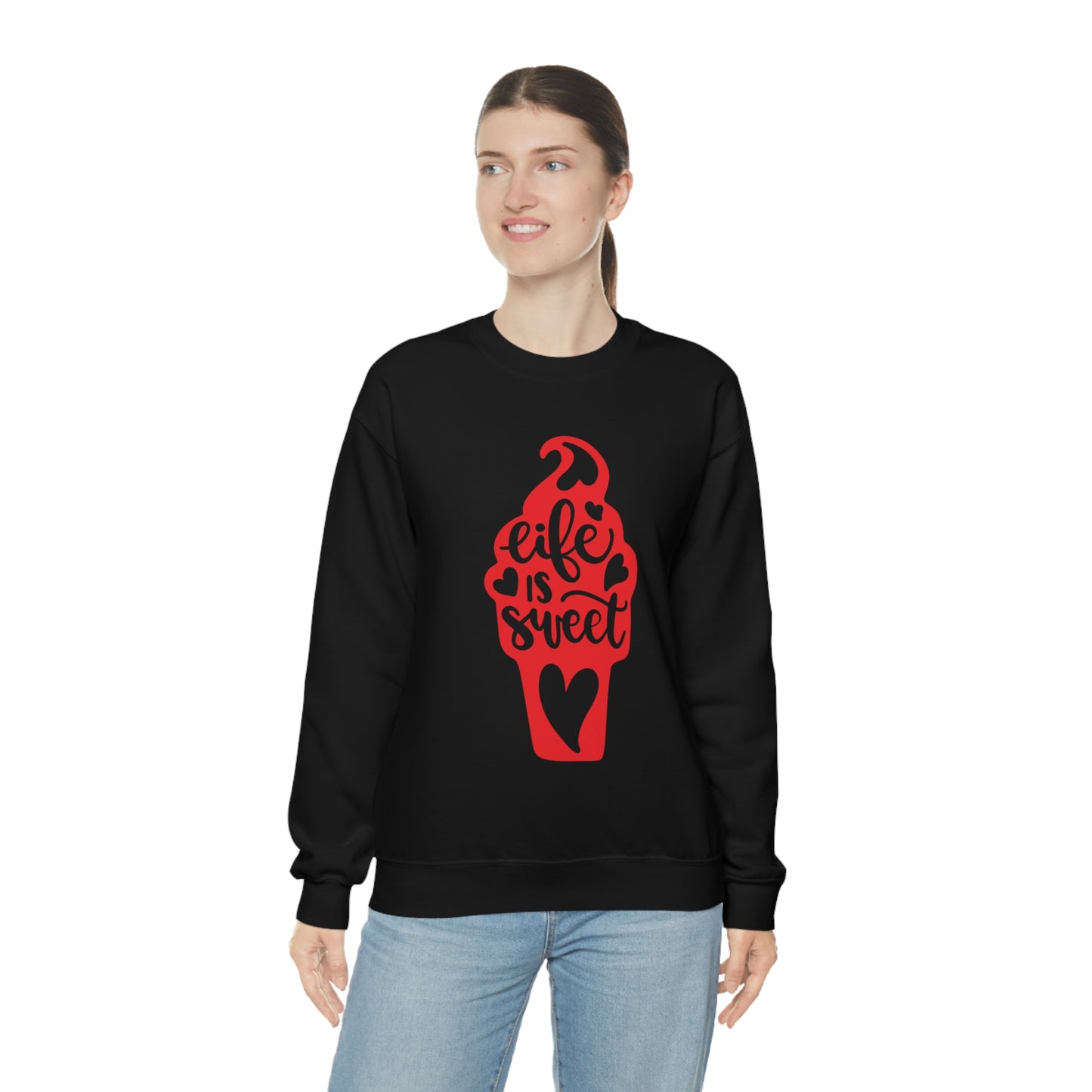 Life_is_sweet Crewneck Sweatshirt