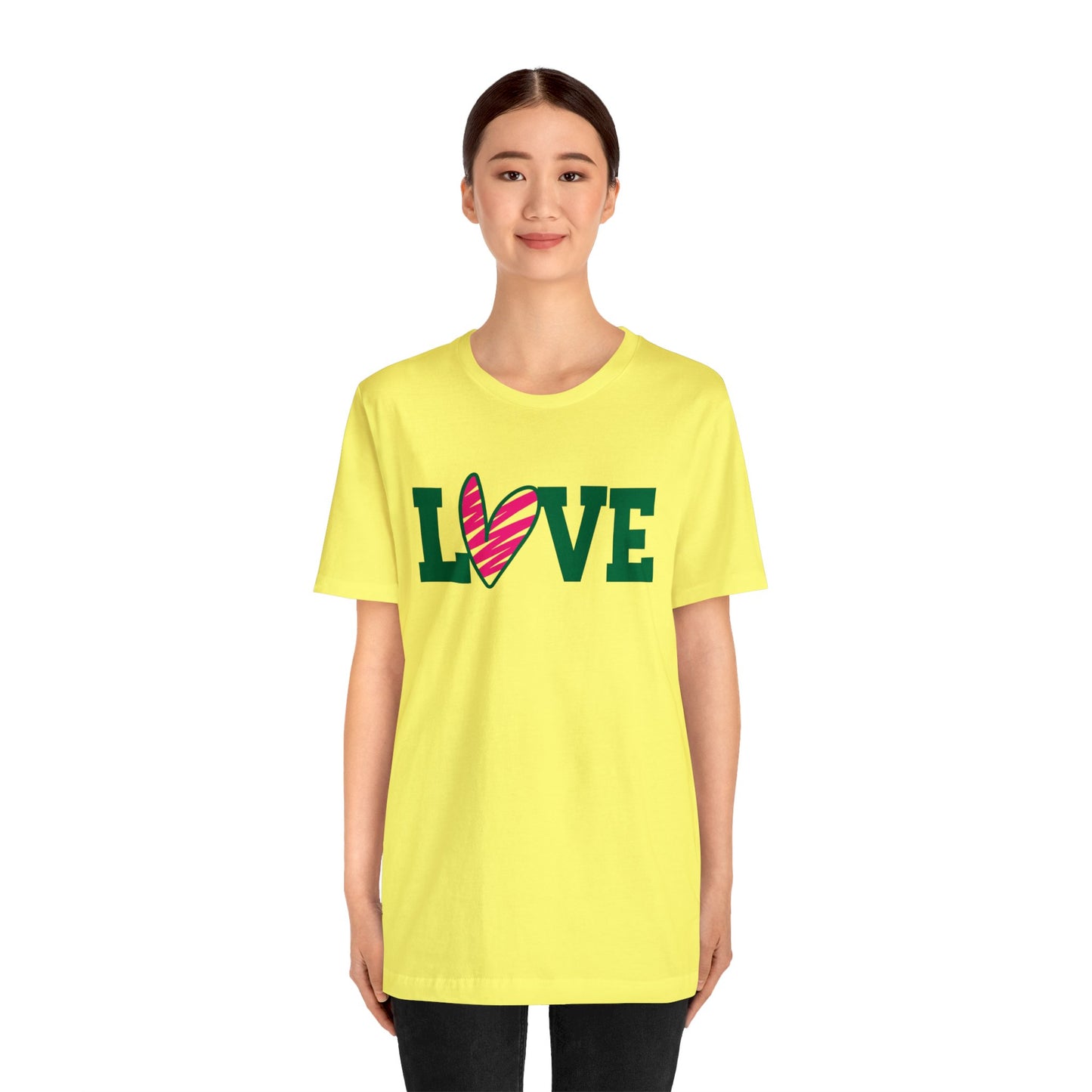 Love stripped heart T-Shirt