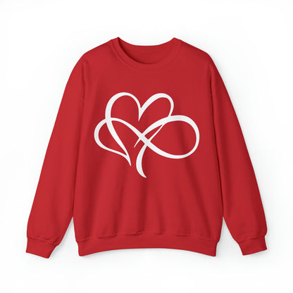 Infinity with heart tee Crewneck Sweatshirt