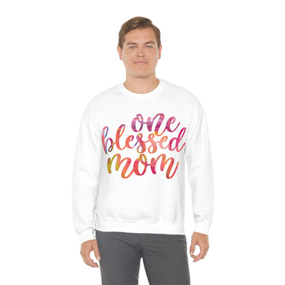 One blessed mom Crewneck Sweatshirt