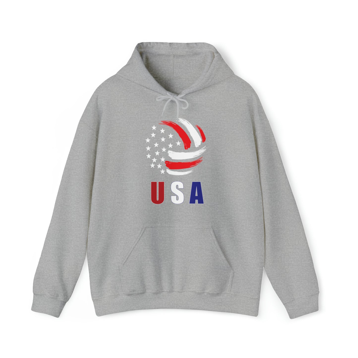 USA Volleyball Flag Hoodie