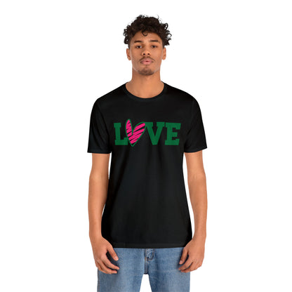 Love stripped heart T-Shirt