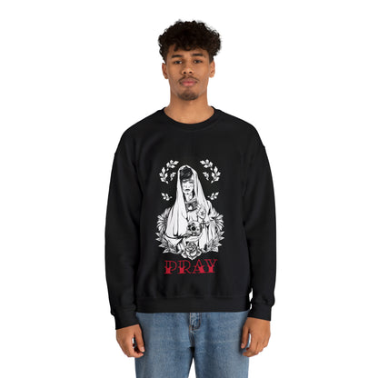 Pray Tattoo Crewneck Sweatshirt