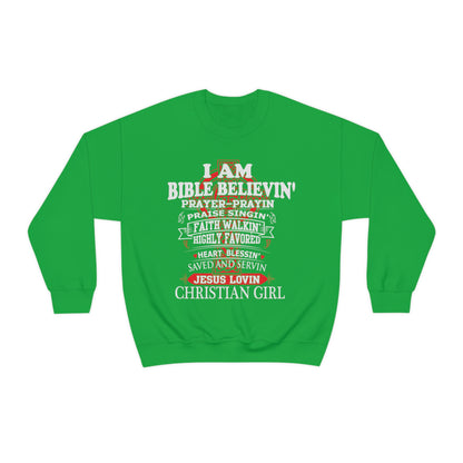 I Am a Christian Girl Crewneck Sweatshirt